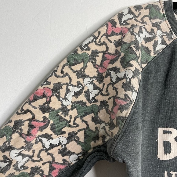 DESIRES graphic horse print sleeve sweatshirt - Picture 7 of 8